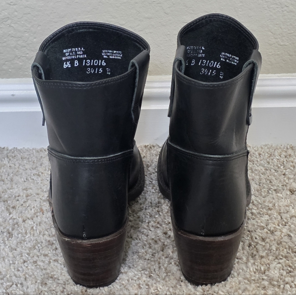 Red Wing Heritage Inez Pull On Leather Western Work Boot Black Size 6.5 - Picture 8 of 8